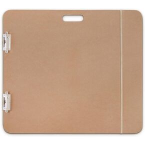 Saunders 05607 Recycled Hardboard Sketchboard - Brown, 23 in. x 26 in. Clipboard with Built-in Handle - Solid Drawing Board for Artists, Students, and Creatives