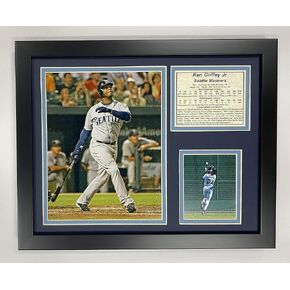 Legends Never Die "Ken Griffey Jr. Mariners Framed Photo Collage, 11 x 14-Inch, Black