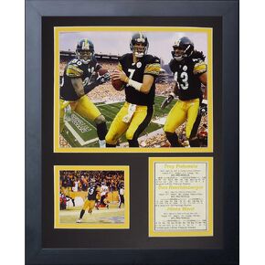 مجموعة صور مجمعة مؤطرة من Legends Never Die Pittsburgh Steelers 2000's Big 3، مقاس 11 × 14 بوصة باللون الأسود in Saudi Arabia