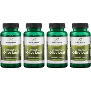 Swanson Full Spectrum Olive Leaf 400 Milligrams 60 Capsules