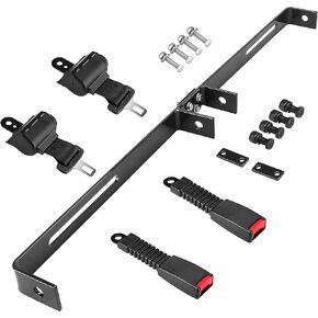 10L0L Universal 2 Passenger Golf Cart Seat Belt Bracket Kit for EZGO, Club Car, Yamaha, Fits Front Rear Seat with Bracket