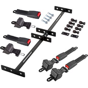 Universal Golf Cart Seat Belt Kit | Front Rear Golf Cart Seat Belt Kit for EZGO Club Car Yamaha Golf cart