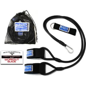 Bucwild Sports Baseball Resistance Bands Youth & Adult Athletes Safely Improve Pitching Throwing Batting & Arm Strength Used by Pitchers Quarterbacks Volleyball Basketball