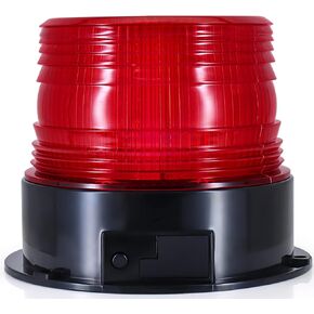 ANTOM Wireless Beacon Light,Red LED Warning Safety Flashing Strobe Light,DC12V-24V with Magnetic Applicable to Fire Trucks, School Buses, Forklifts, Tractors, etc