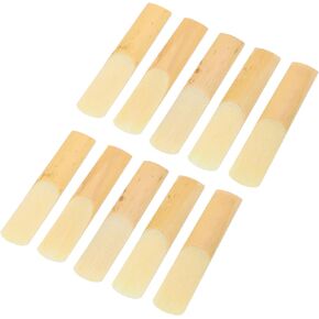 10Pcs Alto Saxophone Reeds 2.5 E Flat Sax Woodwind Accessories with Transparent Box