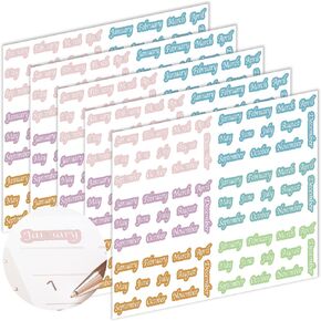 Teling 360 Pcs Month Stickers for Planner 12 Months of The Year Label Removable Foiled Decorative Seasonal Stickers for Planner Journals Calendar Notebooks