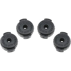 Plastic Cymbal Nuts 8mm quick release cymbal nut Cymbal Mate Nut Hardware for percussion drum kit drums (black) -4PCS