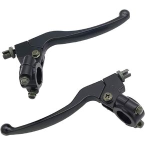 KAKO Clutch Brake Handle Lever Perch for Left Right 7/8" Black Universal Motorcycle Handlebar for Honda CR XL XR CRF XR80 XR100 CRF70 CRF50 CRF80 CRF100 CRF150 Pit Dirt Bike