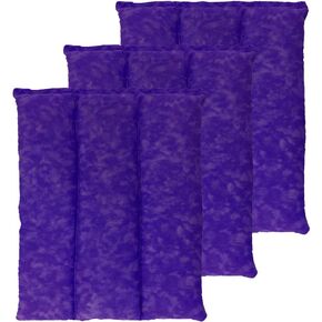 Nature Creation Back Heating Pad Microwavable - Flexible & Easy to Use Hot/Cold Pack for Back Pain Relief, Neck Pain, Body Aches and Stiffness - Perfect for Cold Weather - 1 Pack Blue Flowers in Kuwait