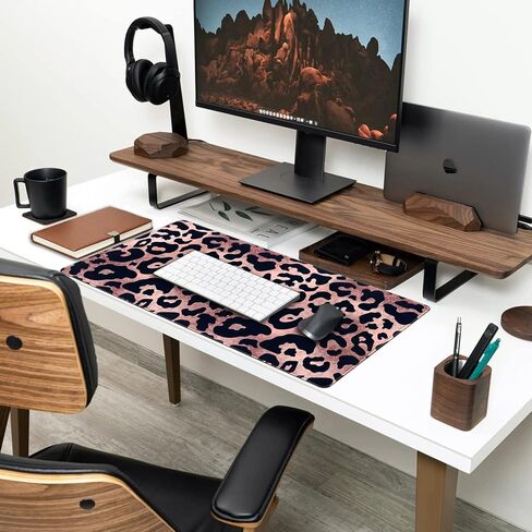 Cute Frog Mouse Pad Desk Pad Kawaii Green Desk Decor Mat, Large Gaming Mouse Pad for Desk Computer Keyboard Laptop, Desk Decor Home Office Accessories for Girl (31.5x15.7 in)-with Stitched Eges Pad in Saudi Arabia