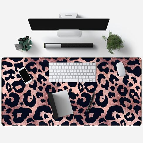 Cute Frog Mouse Pad Desk Pad Kawaii Green Desk Decor Mat, Large Gaming Mouse Pad for Desk Computer Keyboard Laptop, Desk Decor Home Office Accessories for Girl (31.5x15.7 in)-with Stitched Eges Pad in Saudi Arabia
