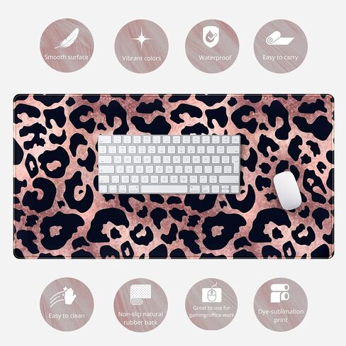 Cute Frog Mouse Pad Desk Pad Kawaii Green Desk Decor Mat, Large Gaming Mouse Pad for Desk Computer Keyboard Laptop, Desk Decor Home Office Accessories for Girl (31.5x15.7 in)-with Stitched Eges Pad in Saudi Arabia