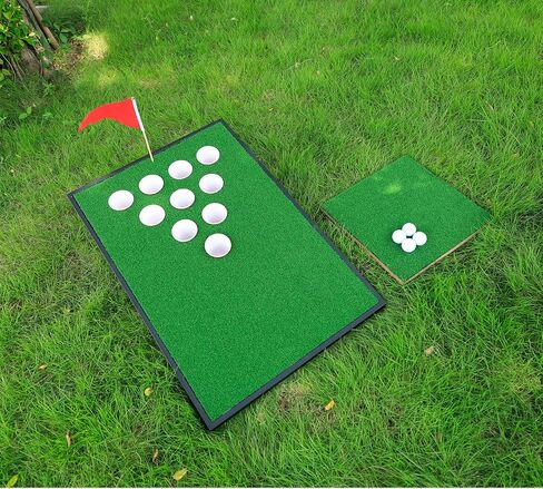 Golf Cornhole Game Set Combined Pong Game, Chipping Yard Game Boards with Chipping Mats & Golf Balls for Tailgate, Ideal Gift for Family, Golfer and Friends in Saudi Arabia