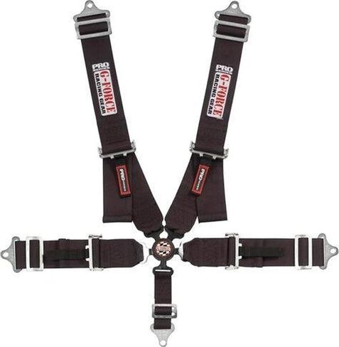 G-Force Racing Gear 7000BK Black SFI 16.1 Rated 5-Point Pull-Down Camlock Individual Shoulder Harness Set in Saudi Arabia