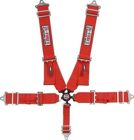 G-Force Racing Gear 7000BK Black SFI 16.1 Rated 5-Point Pull-Down Camlock Individual Shoulder Harness Set in Saudi Arabia