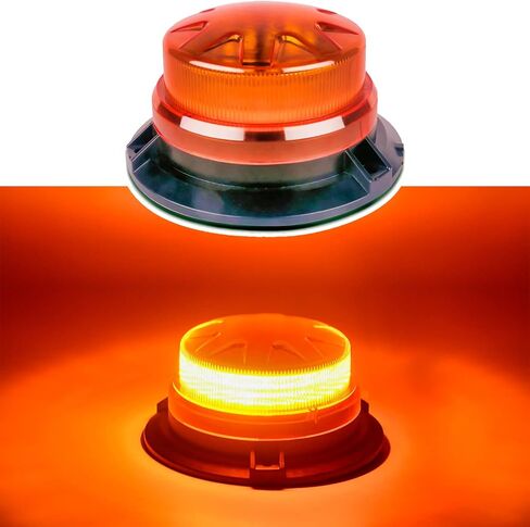 Green Led Emergency Strobe Beacon Lights with Magnetic Mount and 8 Flash Models Warning Safety Flashing Rooftop Signal Lamps for Vehicles Forklift Truck Tractor Golf (24-LED 12V-24V) in Kuwait