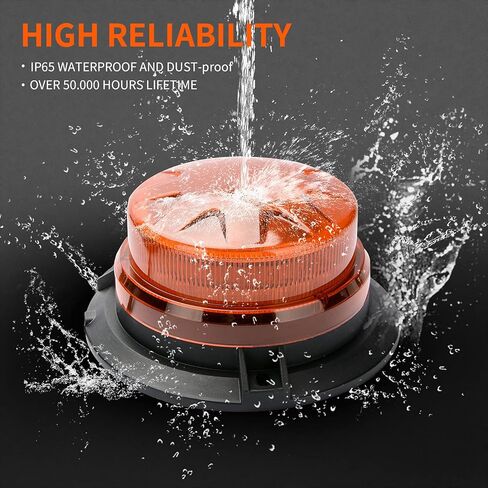 Green Led Emergency Strobe Beacon Lights with Magnetic Mount and 8 Flash Models Warning Safety Flashing Rooftop Signal Lamps for Vehicles Forklift Truck Tractor Golf (24-LED 12V-24V) in Kuwait