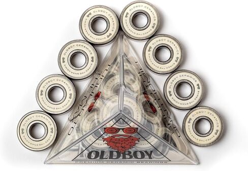 Ceramic Skateboard Bearings, Set of 8 Bearings for Skateboards, Longboards, Inline Skates, Rollerblades, Super Lube Ball Bearings, Skateboard Accessories (608RS ZrO2 at 8 x 22 x 7 mm) in Saudi Arabia