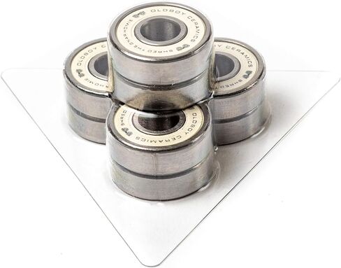 Ceramic Skateboard Bearings, Set of 8 Bearings for Skateboards, Longboards, Inline Skates, Rollerblades, Super Lube Ball Bearings, Skateboard Accessories (608RS ZrO2 at 8 x 22 x 7 mm) in Saudi Arabia