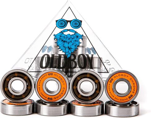 Ceramic Skateboard Bearings, Set of 8 Bearings for Skateboards, Longboards, Inline Skates, Rollerblades, Super Lube Ball Bearings, Skateboard Accessories (608RS ZrO2 at 8 x 22 x 7 mm) in Saudi Arabia