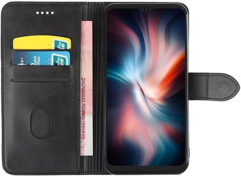 CNPUTAO متوافق مع Umidigi G3 / G3 Max / G3 Plus حافظة محفظة من جلد البولي يوريثان غطاء قلاب مغناطيسي مع ميزة المسند وغطاء واقي لبطاقة الهوية والائتمان، أسود in Kuwait