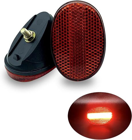 Rear Fender Reflector Bicycle Accessory Bike Part Oval Mugguard Safety Warning Night Riding in Saudi Arabia
