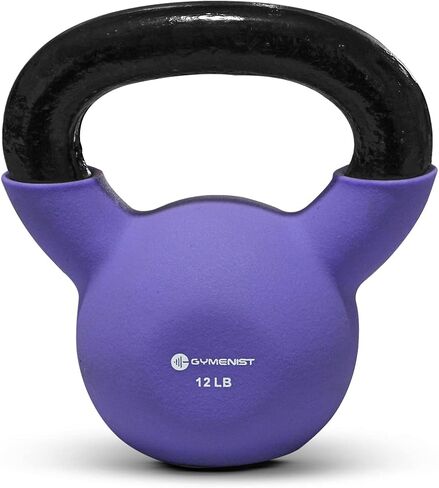 أوزان حديد للياقة البدنية من Gymenist Kettlebell مع طلاء النيوبرين حول النصف السفلي من جرس الغلاية المعدني in Saudi Arabia