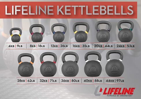 وزن Lifeline Kettlebell لتدريب قوة الجسم بالكامل باستخدام Kettlebell in Kuwait