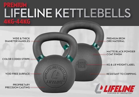 وزن Lifeline Kettlebell لتدريب قوة الجسم بالكامل باستخدام Kettlebell in Kuwait