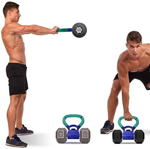 Yes4All Kettlebells Grip, Dumbbell Grip Handle, Convert Dumbbells into Kettlebell for Home Gym, Kettlebell for Weights Plate in Saudi Arabia
