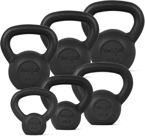 Yes4All Kettlebell Weight Sets Adjustable Kettlebell Strength Training Kettlebells Strength Training Full Body Workout in Saudi Arabia