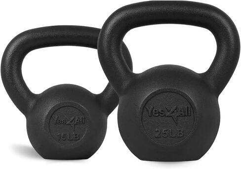 Yes4All Kettlebell Weight Sets Adjustable Kettlebell Strength Training Kettlebells Strength Training Full Body Workout in Saudi Arabia