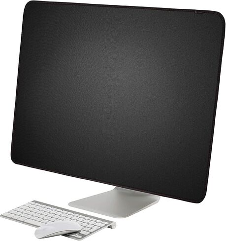 غطاء غبار شاشة TXEsign، واقي شاشة شاشة كمبيوتر من جلد البولي يوريثان مع جيب خلفي لجهاز IMAC 27 بوصة Slim A1862/A1419 (27 بوصة، أسود) in Kuwait