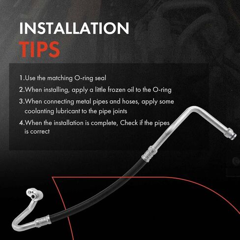 A-Premium A/C Discharge Line Hose Assembly Compatible with Audi Q3 2015-2018 2.0L, Q3 Quattro 2015-2018 2.0L, Compressor to Condenser in Saudi Arabia