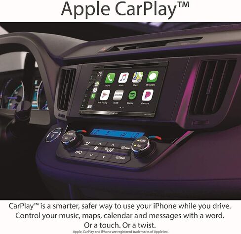 Kenwood DNX577S 6.75 Inch Navigation DVD Receiver with Apple CarPlay (Certified Refurbished) in Saudi Arabia