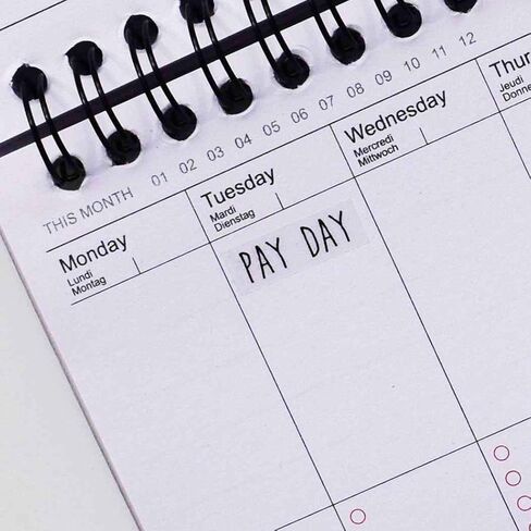 Pay Day Monthly Planner Stickers, 120 Clear Reminder Labels Calendar Scrapbooking Crafting Stickers in Saudi Arabia