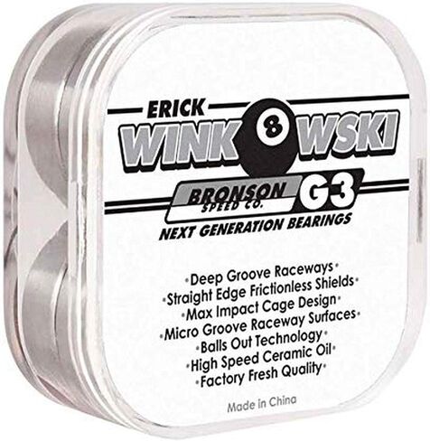 Bronson Speed Co Erick Winkowski Pro G3 Skateboard Bearings in Saudi Arabia