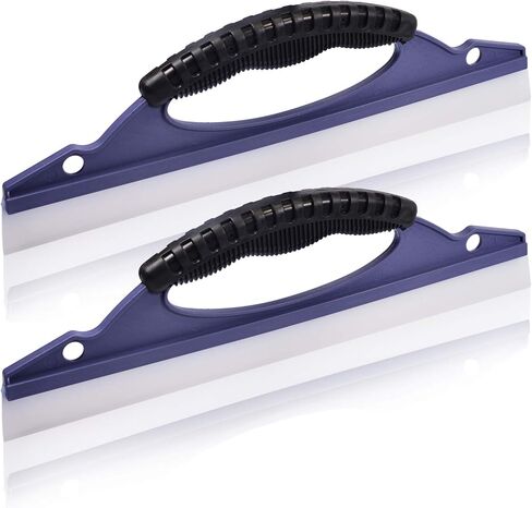 شفرة مياه من السيليكون لغسل النوافذ من AHCHAY مع قبضة مريحة، للحمام أو تجفيف السيارات، عبوة من قطعتين in Kuwait