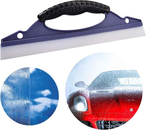 شفرة مياه من السيليكون لغسل النوافذ من AHCHAY مع قبضة مريحة، للحمام أو تجفيف السيارات، عبوة من قطعتين in Kuwait