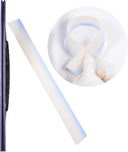 شفرة مياه من السيليكون لغسل النوافذ من AHCHAY مع قبضة مريحة، للحمام أو تجفيف السيارات، عبوة من قطعتين in Kuwait