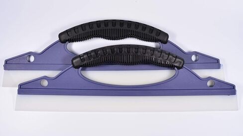 شفرة مياه من السيليكون لغسل النوافذ من AHCHAY مع قبضة مريحة، للحمام أو تجفيف السيارات، عبوة من قطعتين in Kuwait