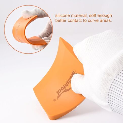 NEWISHTOOL Soft Silicone Squeegee, Small Squeegee for Vinyl, 5 PCS PPF Squeegee Window Tint Squeegee V-Blade Scraper for Window Film Application, Car Paint Protective Film Installation & Water Removal in Saudi Arabia