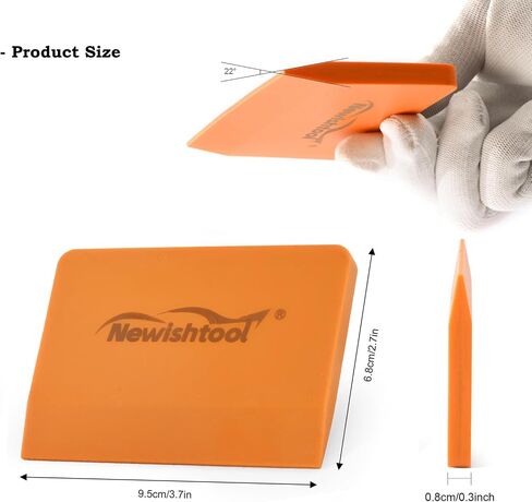 NEWISHTOOL Soft Silicone Squeegee, Small Squeegee for Vinyl, 5 PCS PPF Squeegee Window Tint Squeegee V-Blade Scraper for Window Film Application, Car Paint Protective Film Installation & Water Removal in Saudi Arabia