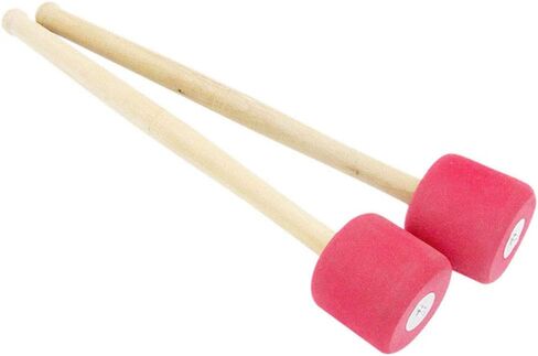 4 عبوات من مطارق طبلة الجهير ومطارق الإيقاع مع رأس من إسفنج EVA ومقبض من خشب البلوط الأبيض لفرقة السير in Kuwait