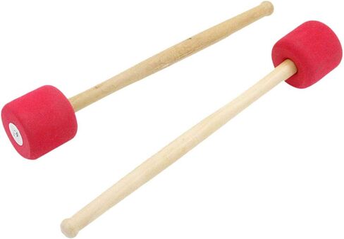 4 عبوات من مطارق طبلة الجهير ومطارق الإيقاع مع رأس من إسفنج EVA ومقبض من خشب البلوط الأبيض لفرقة السير in Kuwait