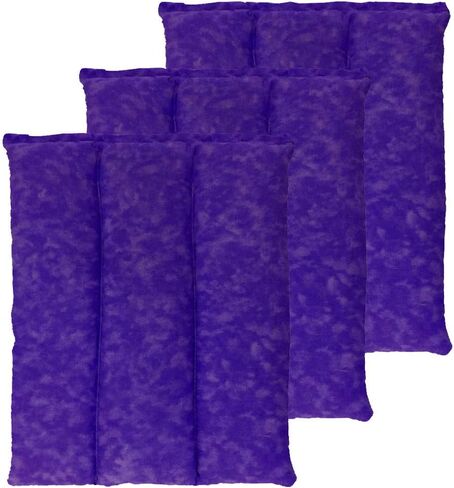 Nature Creation Back Heating Pad Microwavable - Flexible & Easy to Use Hot/Cold Pack for Back Pain Relief, Neck Pain, Body Aches and Stiffness - Perfect for Cold Weather - 1 Pack Blue Flowers in Kuwait