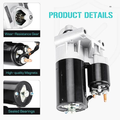 Starter for Jeep Cherokee Comanche Pickup 1986, Wagoneer 1986-1989, 410-24007, 33004180, 8953002125, 8982775132, 8983503480, JR775078, JR775132 in Saudi Arabia