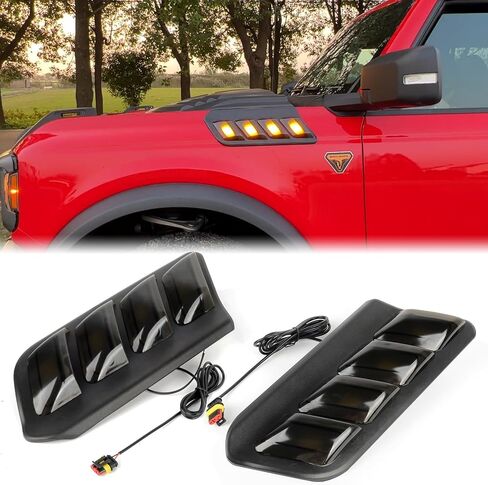 Z8 Hood Side Marker Lights Turn Signal Lights for Ford Bronco Accessories 2021-2024, 2PCS in Saudi Arabia