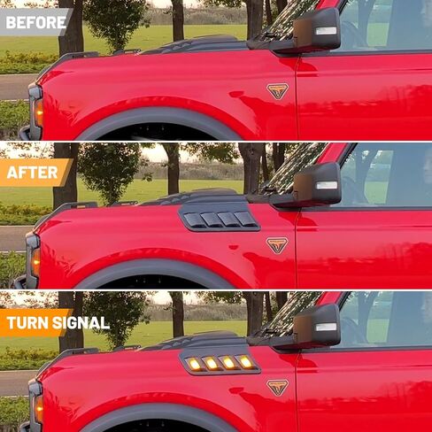 Z8 Hood Side Marker Lights Turn Signal Lights for Ford Bronco Accessories 2021-2024, 2PCS in Saudi Arabia