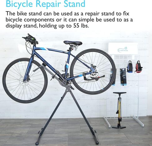 Lumintrail Bicycle Repair Stand with Tool Tray for Home Mechanics (Max 55 lbs), For Road Bikes, Foldable & Portable Design in Saudi Arabia